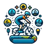 Icona del Racing Team Esordienti di Flower Bike, evidenziando la fase iniziale della competizione per giovani ciclisti.
