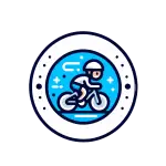 Icona del Racing Team Giovanissimi di Flower Bike, dedicata ai giovani aspiranti ciclisti.